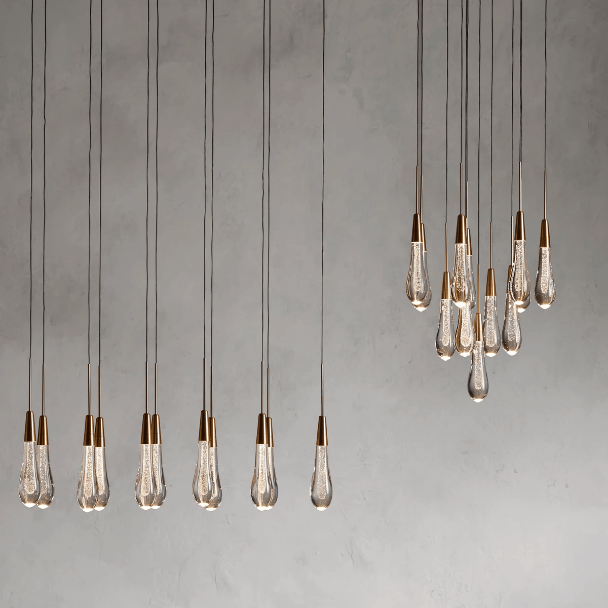 Soltaire Round Chandelier 17" 24" 36“ 58“ - cyranlamps