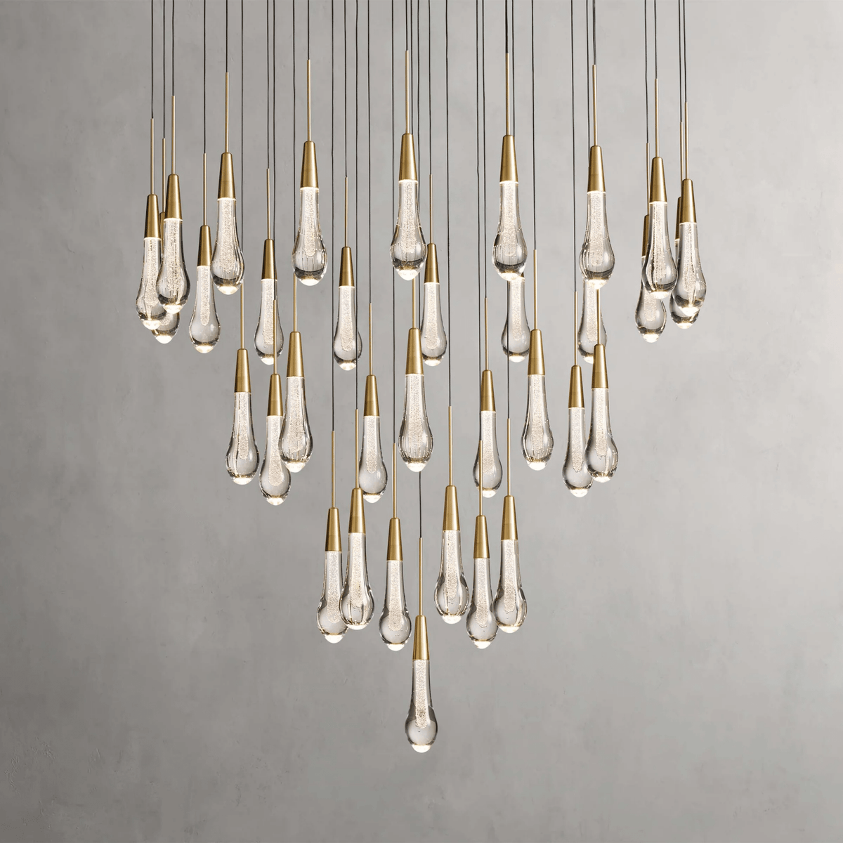 Soltaire Round Chandelier 17" 24" 36“ 58“ - cyranlamps