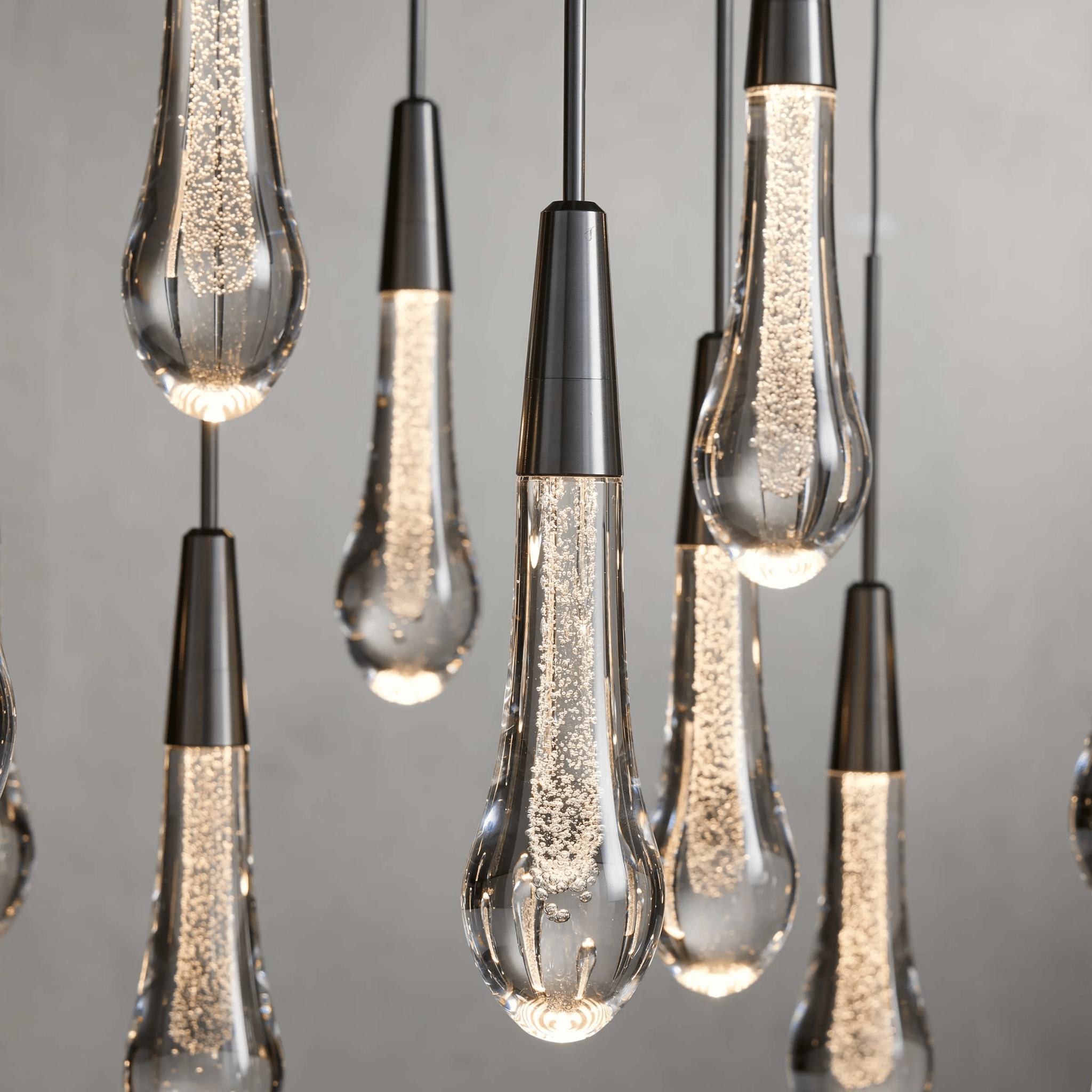 Soltaire Round Chandelier 17" 24" 36“ 58“ - cyranlamps
