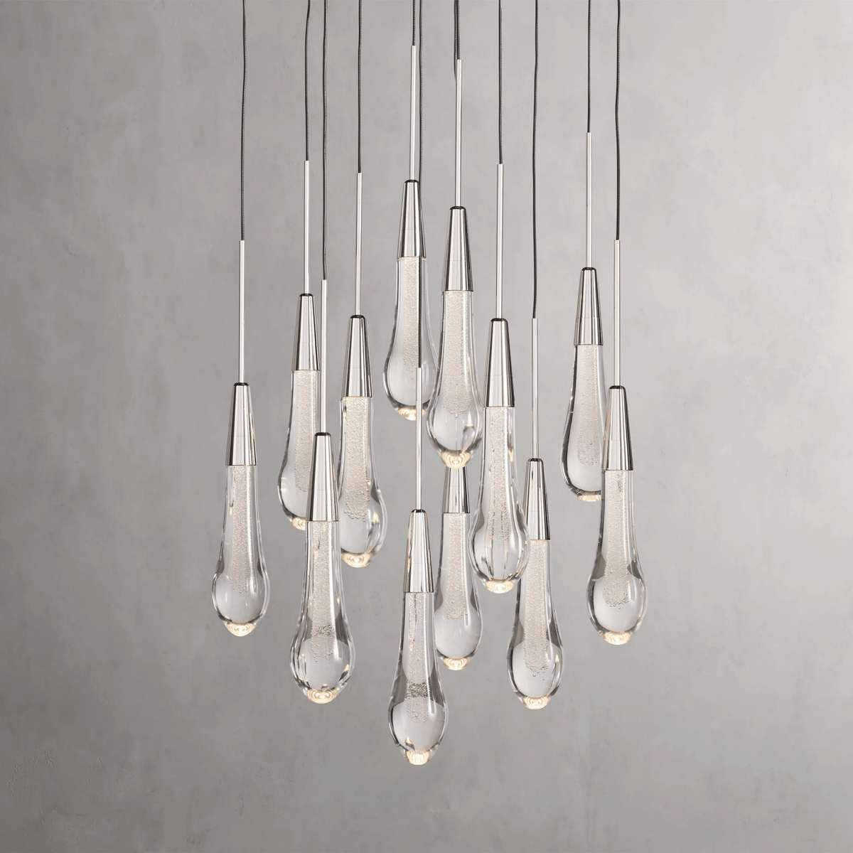 Soltaire Round Chandelier 17" 24" 36“ 58“ - cyranlamps