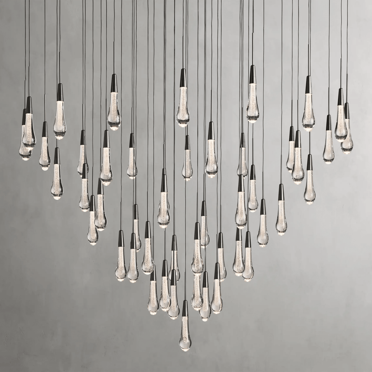 Soltaire Round Chandelier 17" 24" 36“ 58“ - cyranlamps