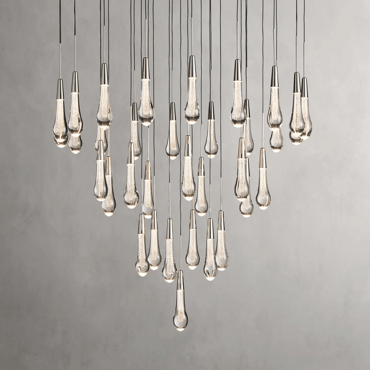 Soltaire Round Chandelier 17" 24" 36“ 58“ - cyranlamps