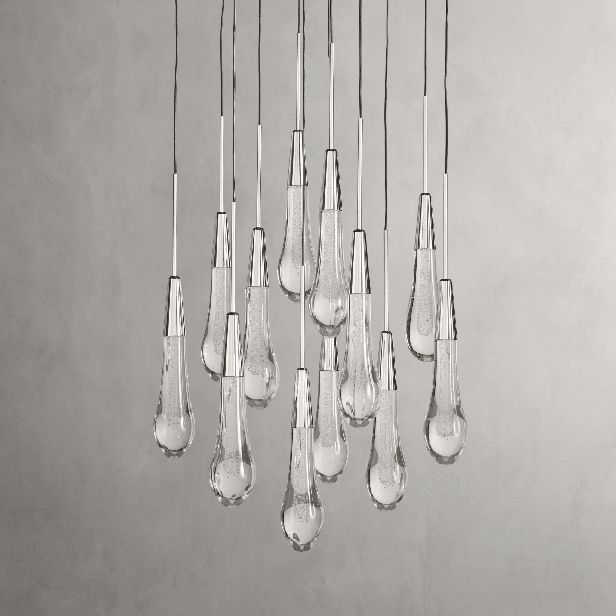 Soltaire Round Chandelier 17" 24" 36“ 58“ - cyranlamps