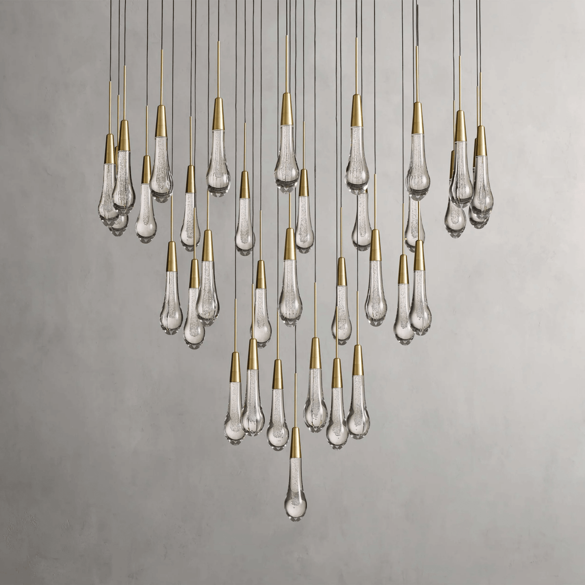 Soltaire Round Chandelier 17" 24" 36“ 58“ - cyranlamps