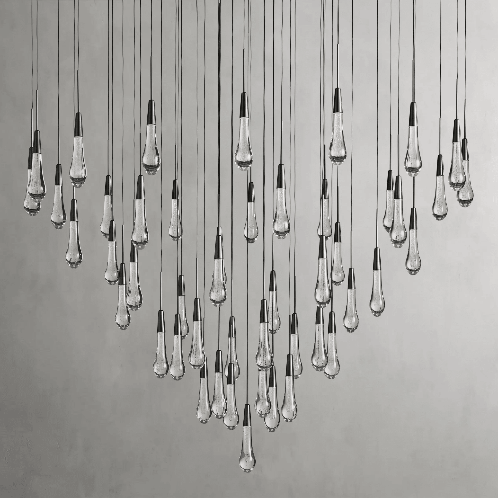 Soltaire Round Chandelier 17" 24" 36“ 58“ - cyranlamps