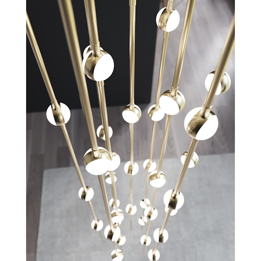 Sonne Constellation 12" Wide Beaded Chandelier 26 Light 2700K - cyranlamps