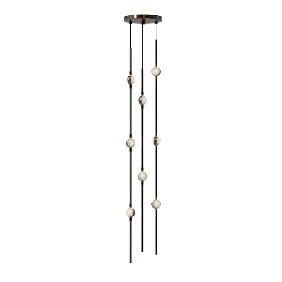 Sonne Constellation 6" Wide Beaded Chandelier - cyranlamps