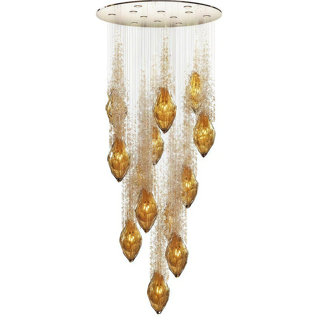 Stairway Chandelier Artistic Crystal Ceiling Light - Cyran Lamps