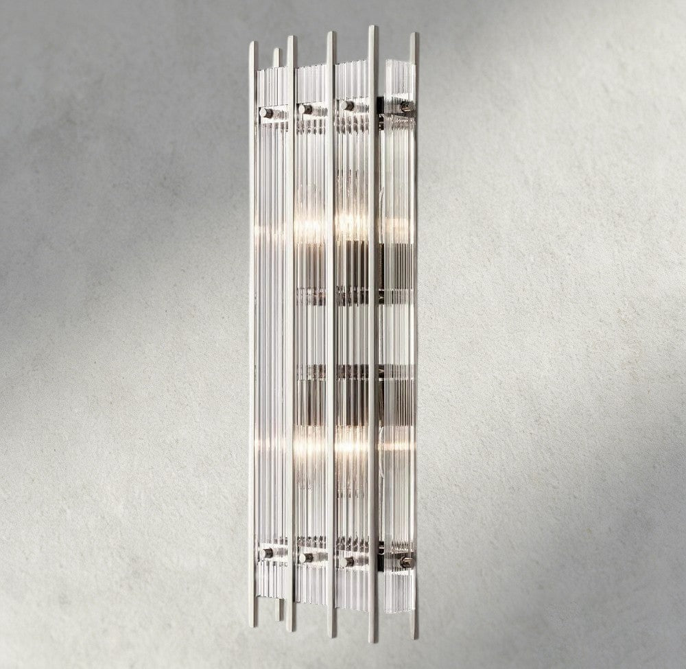 Sun Merca Grand Rectangular Sconce - Cyran Lamps