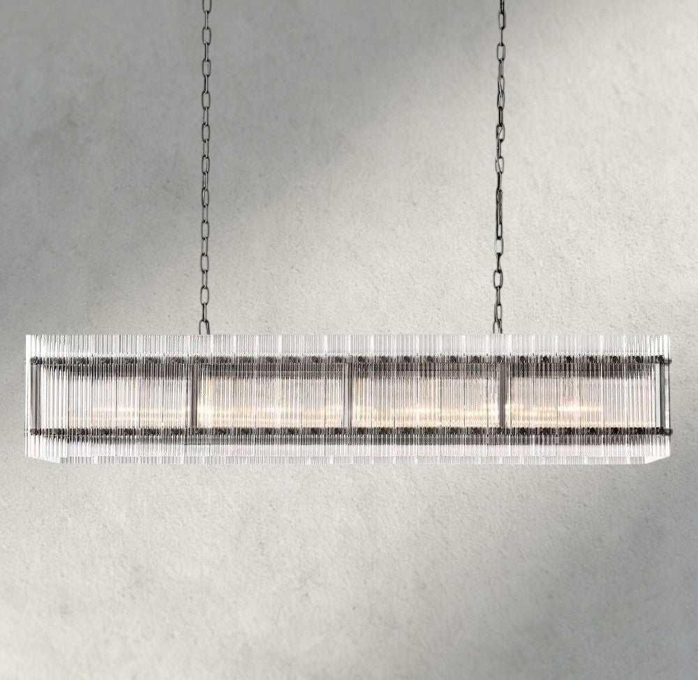 Sun Merca Rectangular Chandelier 54", 72" - Cyran Lamps