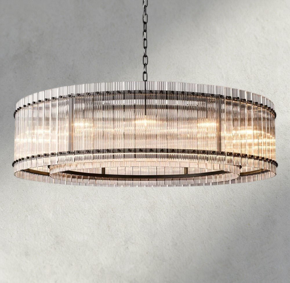 Sun Merca Round Chandelier 22", 37", 48", 60" - cyranlighting