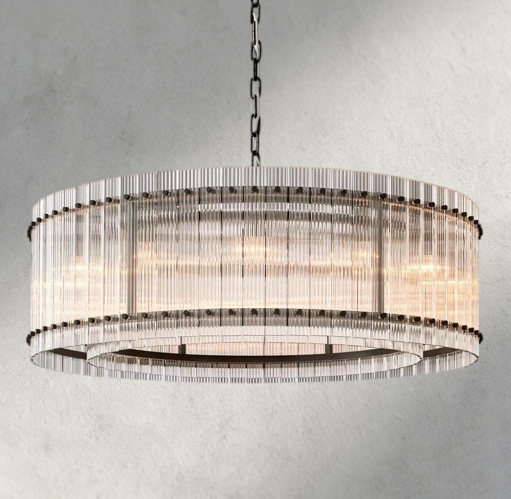 Sun Merca Round Chandelier 22", 37", 48", 60" - cyranlighting