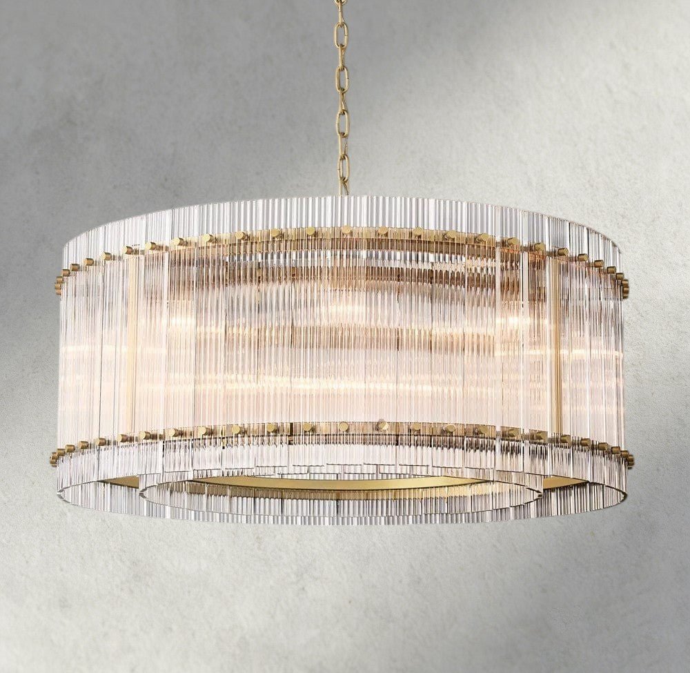 Sun Merca Round Chandelier 22", 37", 48", 60" - cyranlighting