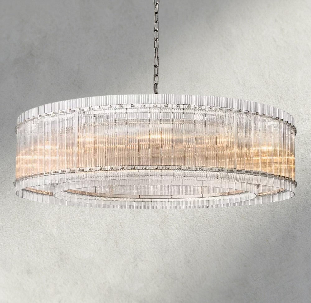 Sun Merca Round Chandelier 22", 37", 48", 60" - cyranlighting