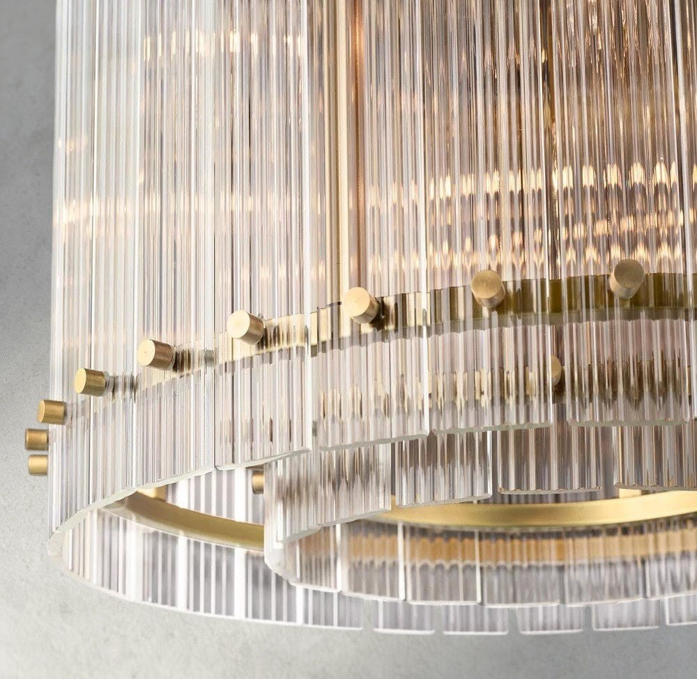 Sun Merca Round Chandelier 22", 37", 48", 60" - cyranlighting