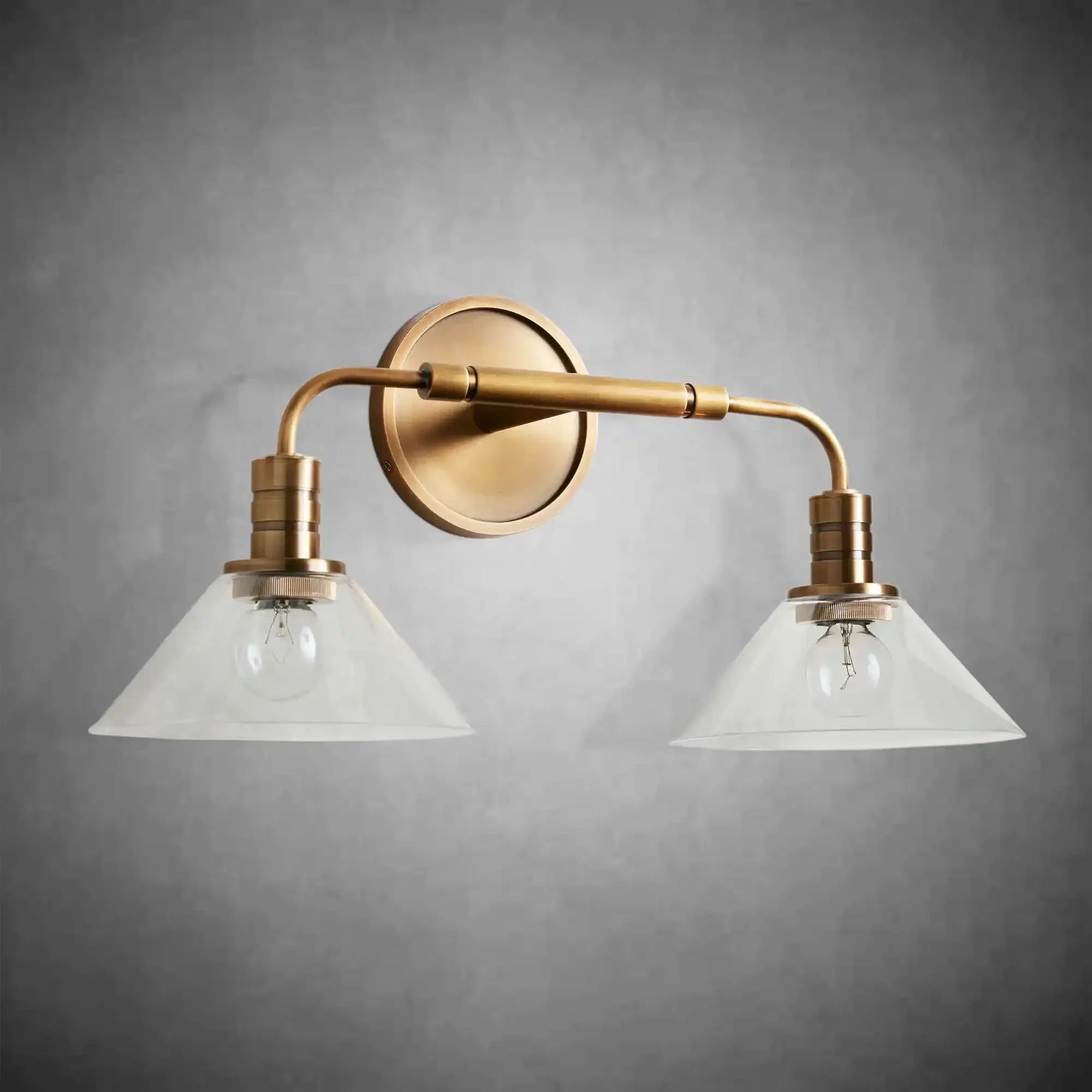 Theron Double Wall Sconce for Bedroom Hallway - cyranlamps
