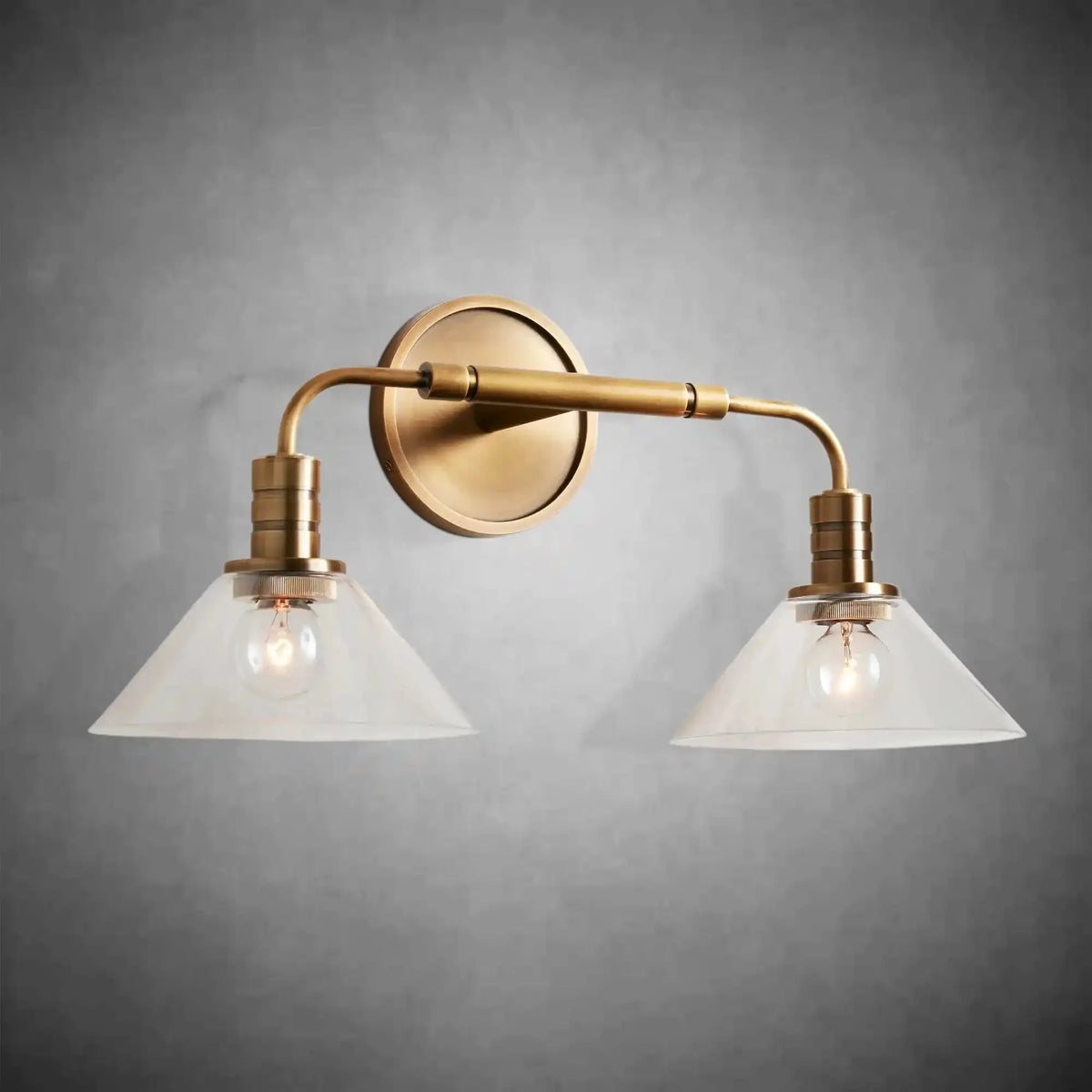 Theron Double Wall Sconce for Bedroom Hallway - cyranlamps