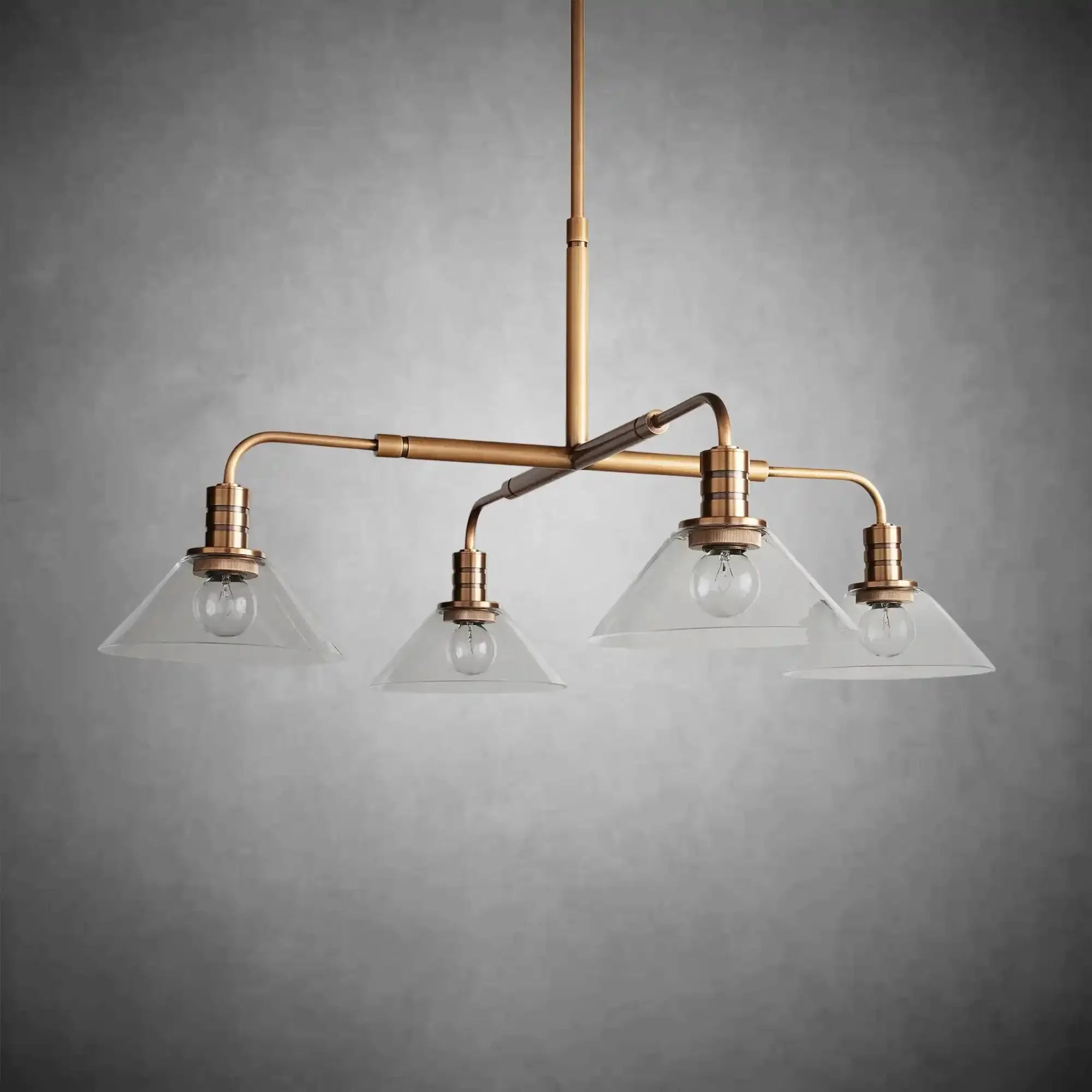 Theron Glass Round Chandelier 30'' 52'' - cyranlamps