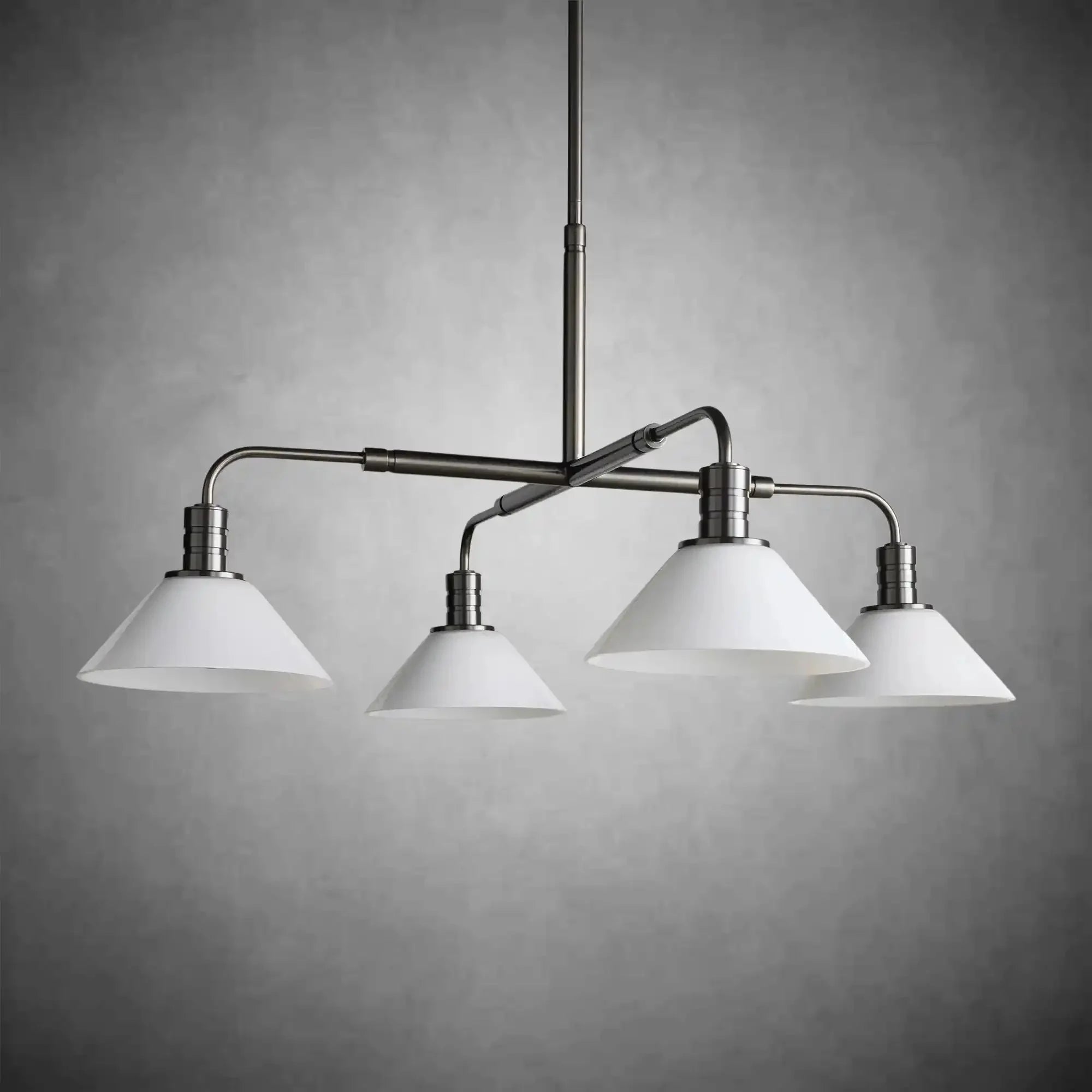 Theron Glass Round Chandelier 30'' 52'' - cyranlamps