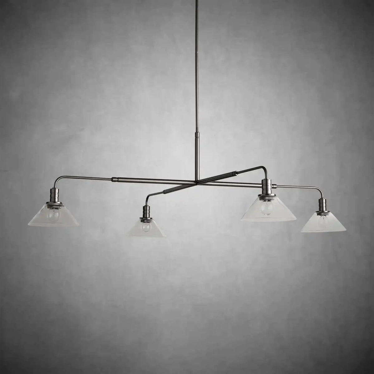 Theron Glass Round Chandelier 30'' 52'' - cyranlamps