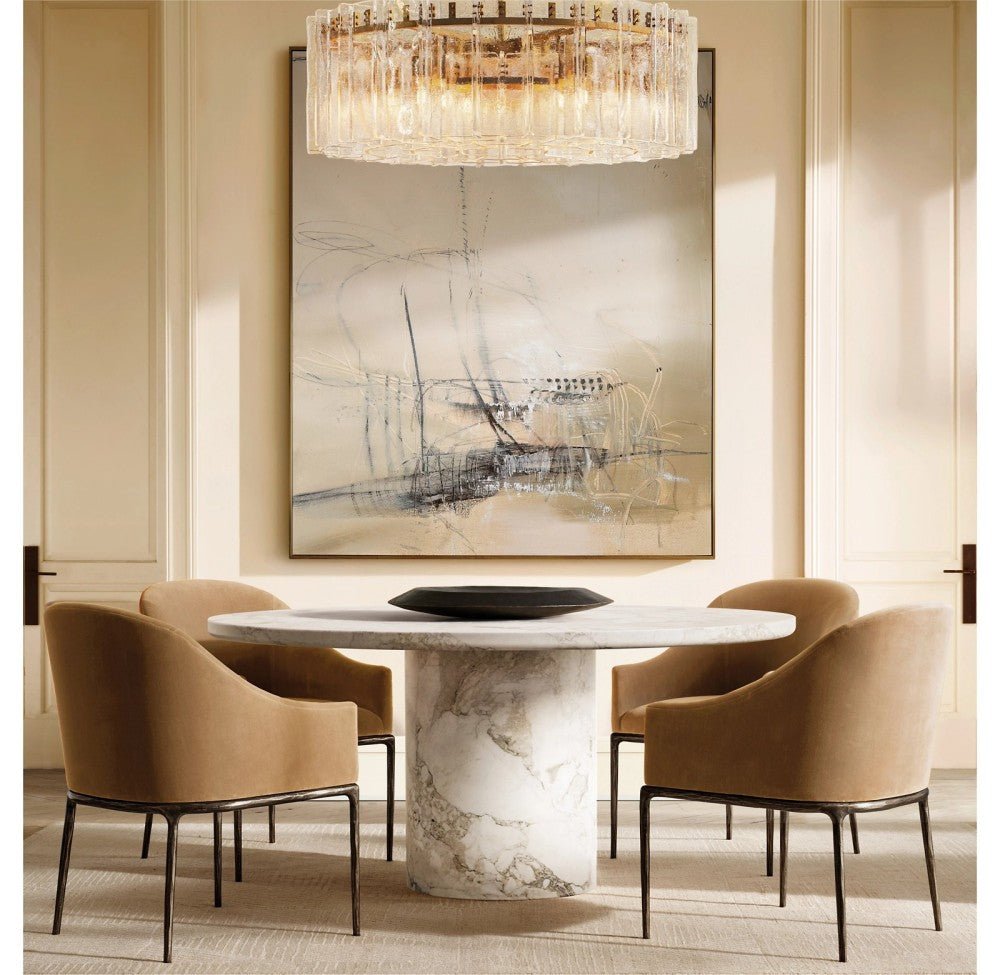Trama Round Chandelier 48" - Cyran Lamps