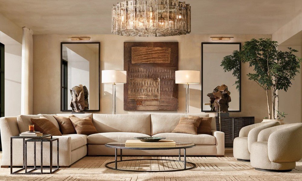 Trama Round Chandelier 48" - Cyran Lamps