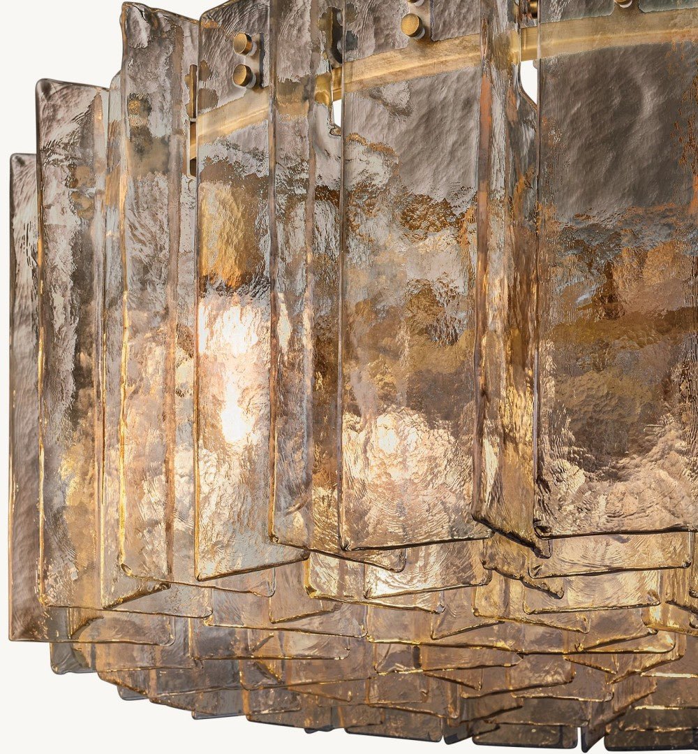 Trama Round Chandelier 48" - Cyran Lamps
