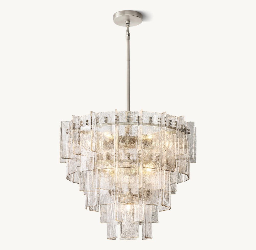 Trama Tiered Round Chandelier 36" - Cyran Lamps