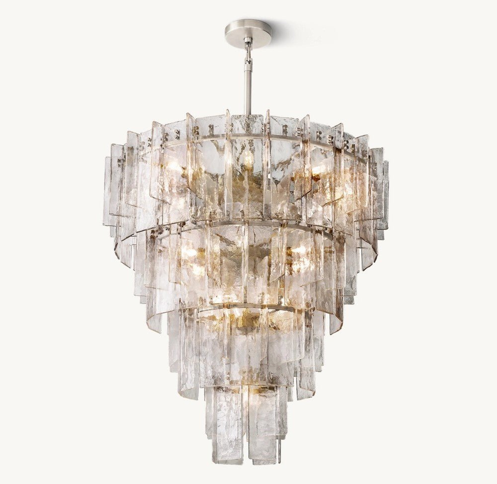 Trama Tiered Round Chandelier 47" - Cyran Lamps