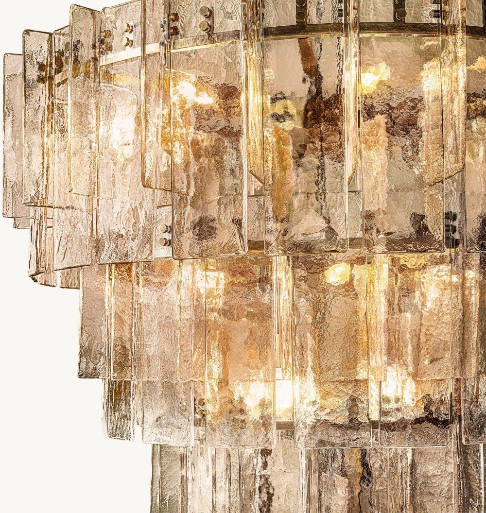 Trama Tiered Round Chandelier 47" - Cyran Lamps