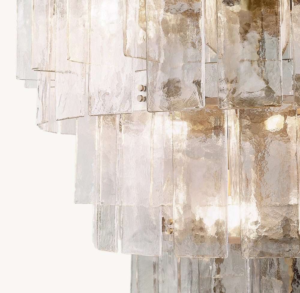 Trama Tiered Round Chandelier 47" - Cyran Lamps