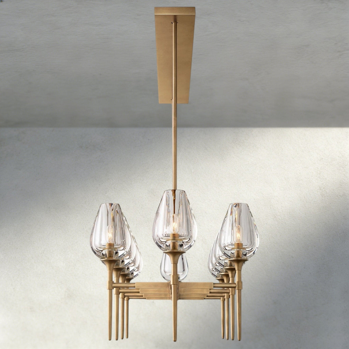 Tulip Linear Chandelier 52", 65" - cyranlighting