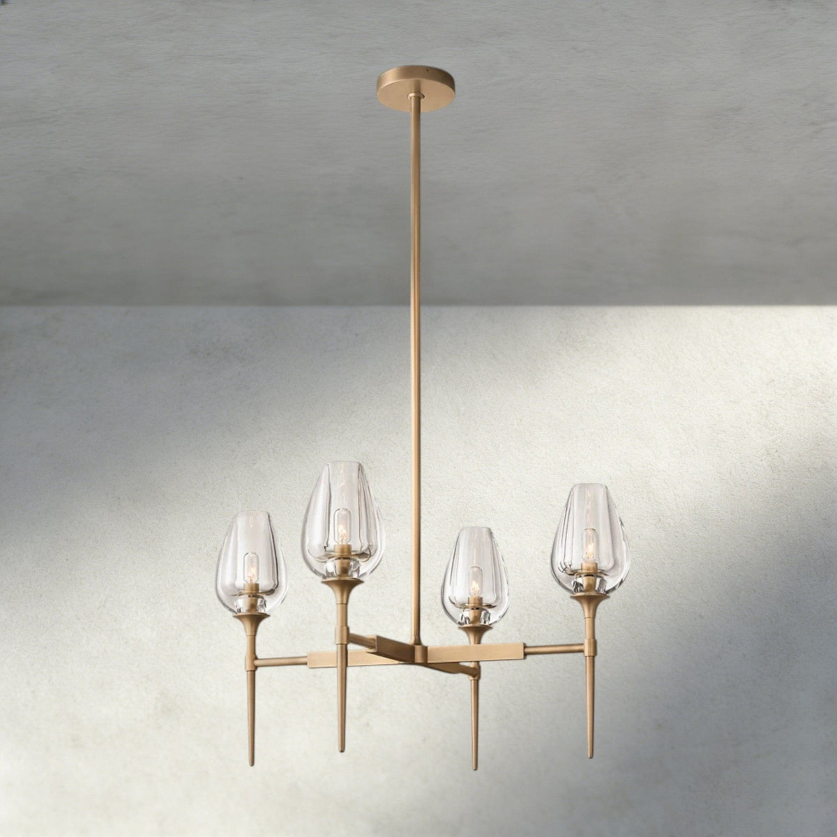 TULIP ROUND CHANDELIER 27", 42", 54" - cyranlighting