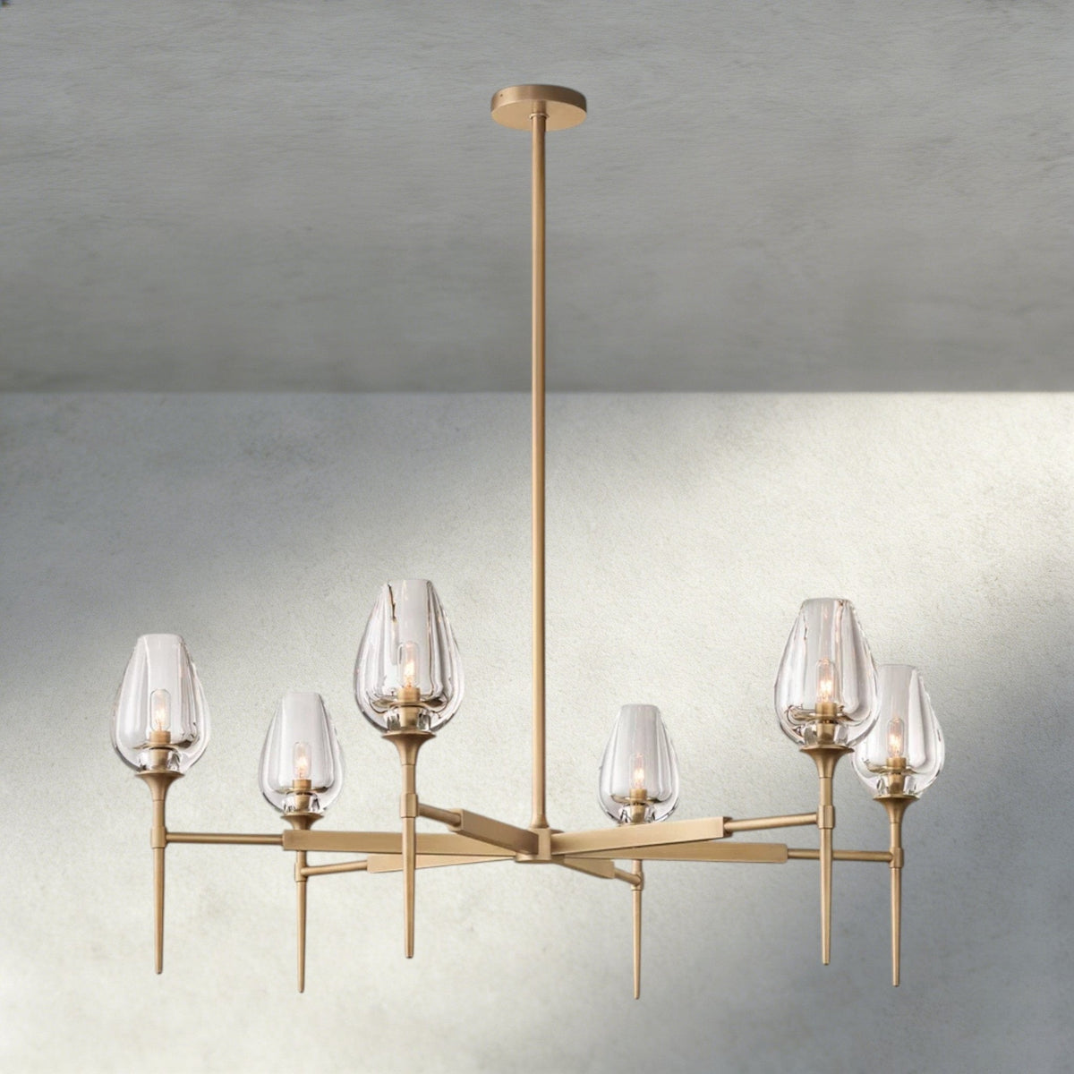TULIP ROUND CHANDELIER 27", 42", 54" - cyranlighting