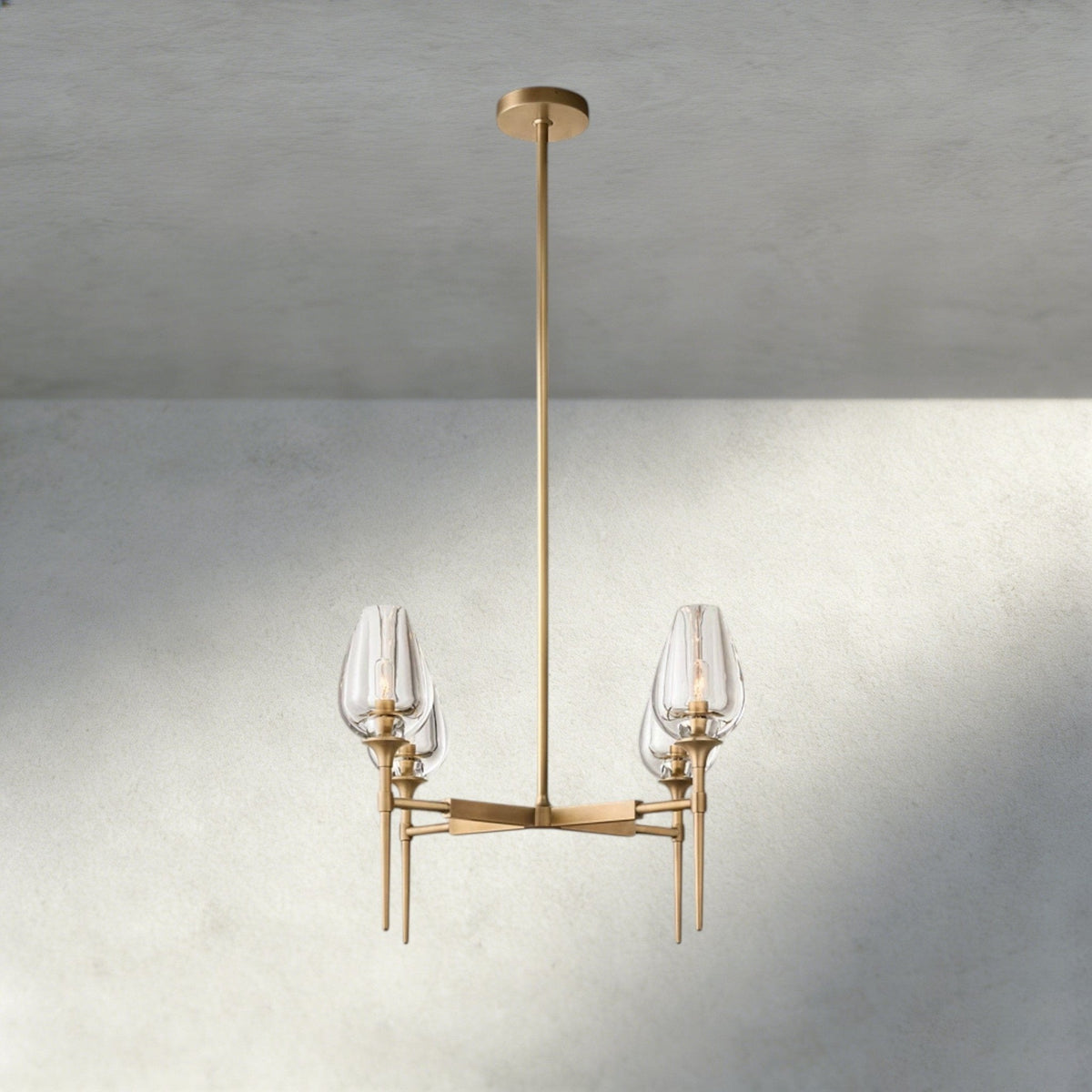 TULIP ROUND CHANDELIER 27", 42", 54" - cyranlighting
