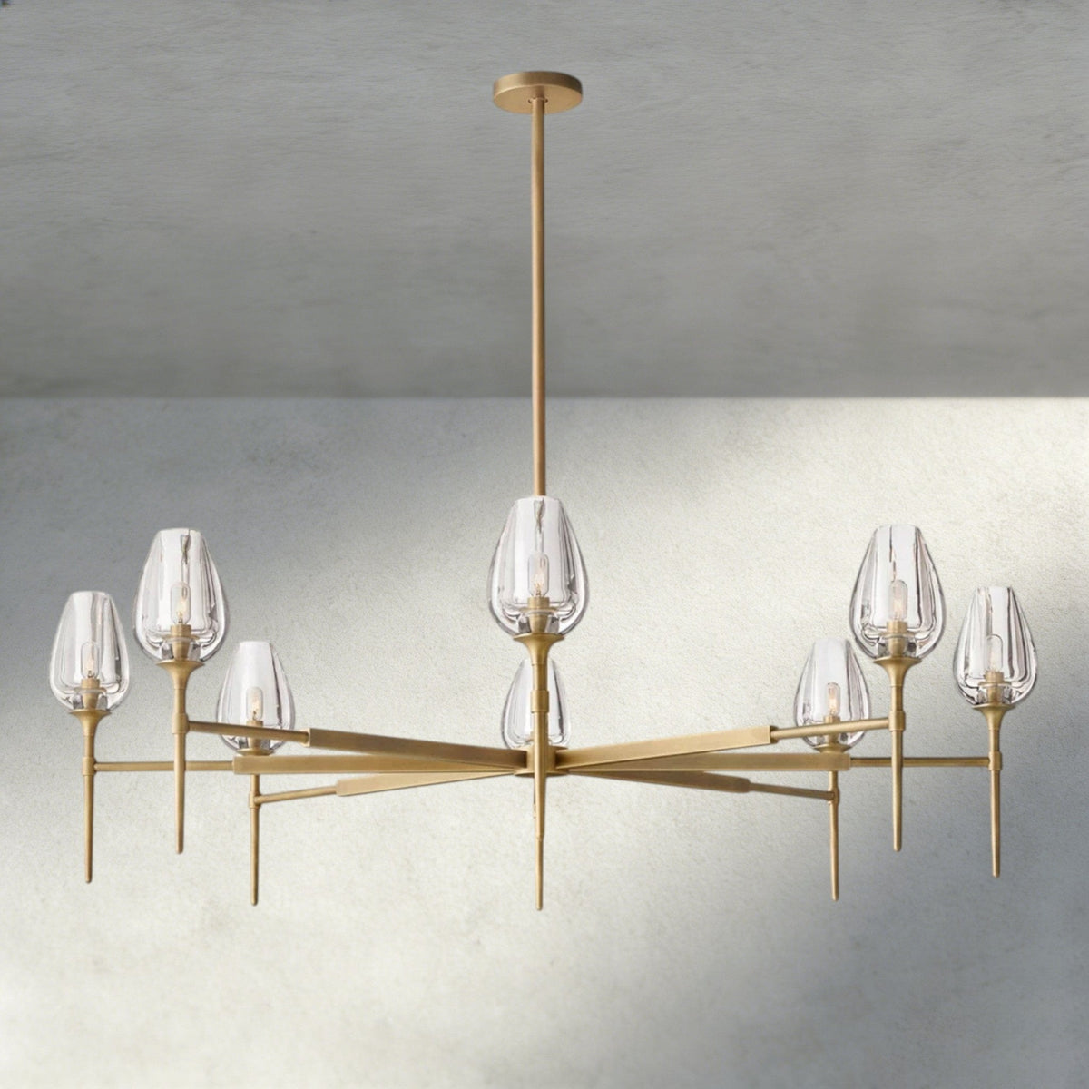 TULIP ROUND CHANDELIER 27", 42", 54" - cyranlighting