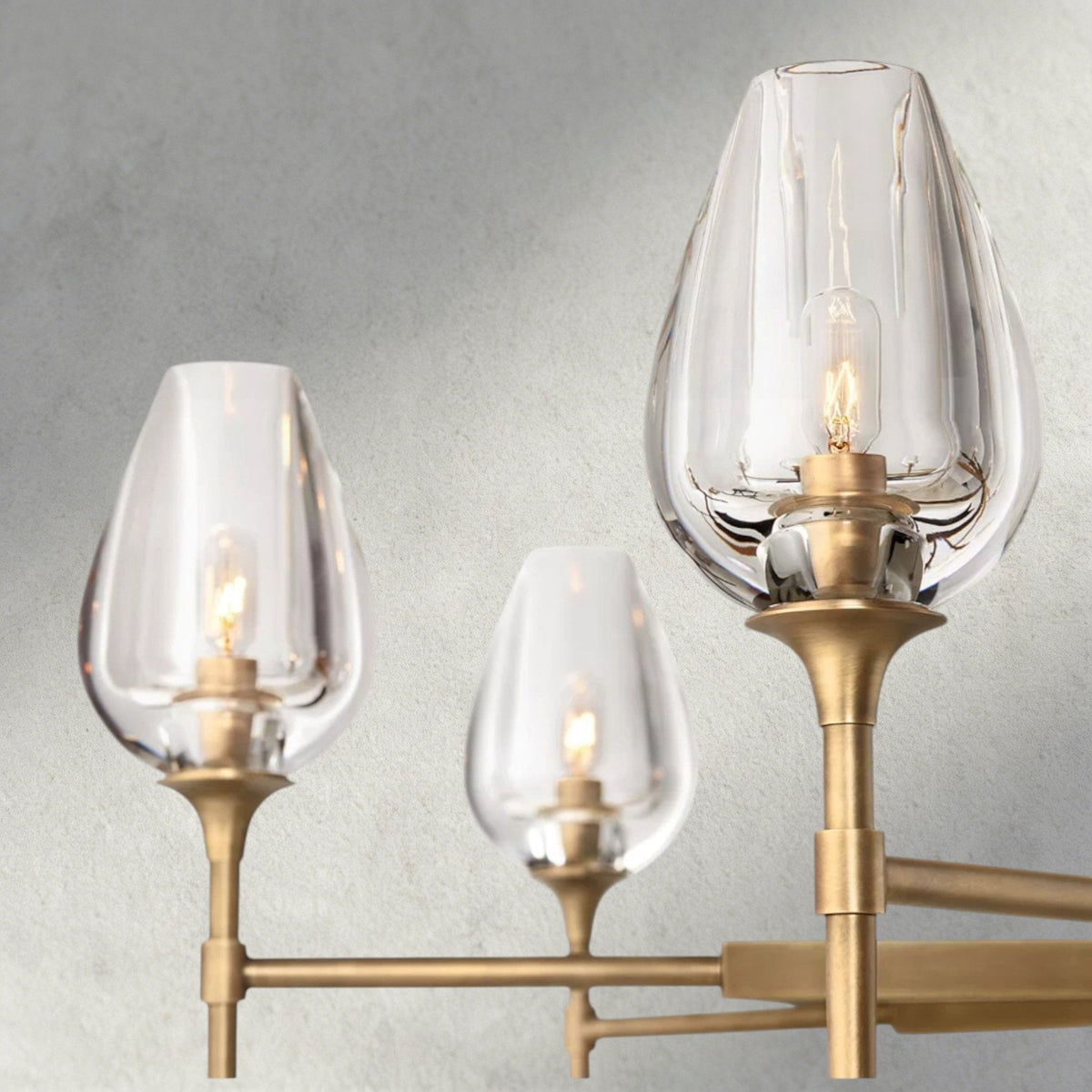 TULIP ROUND CHANDELIER 27", 42", 54" - cyranlighting