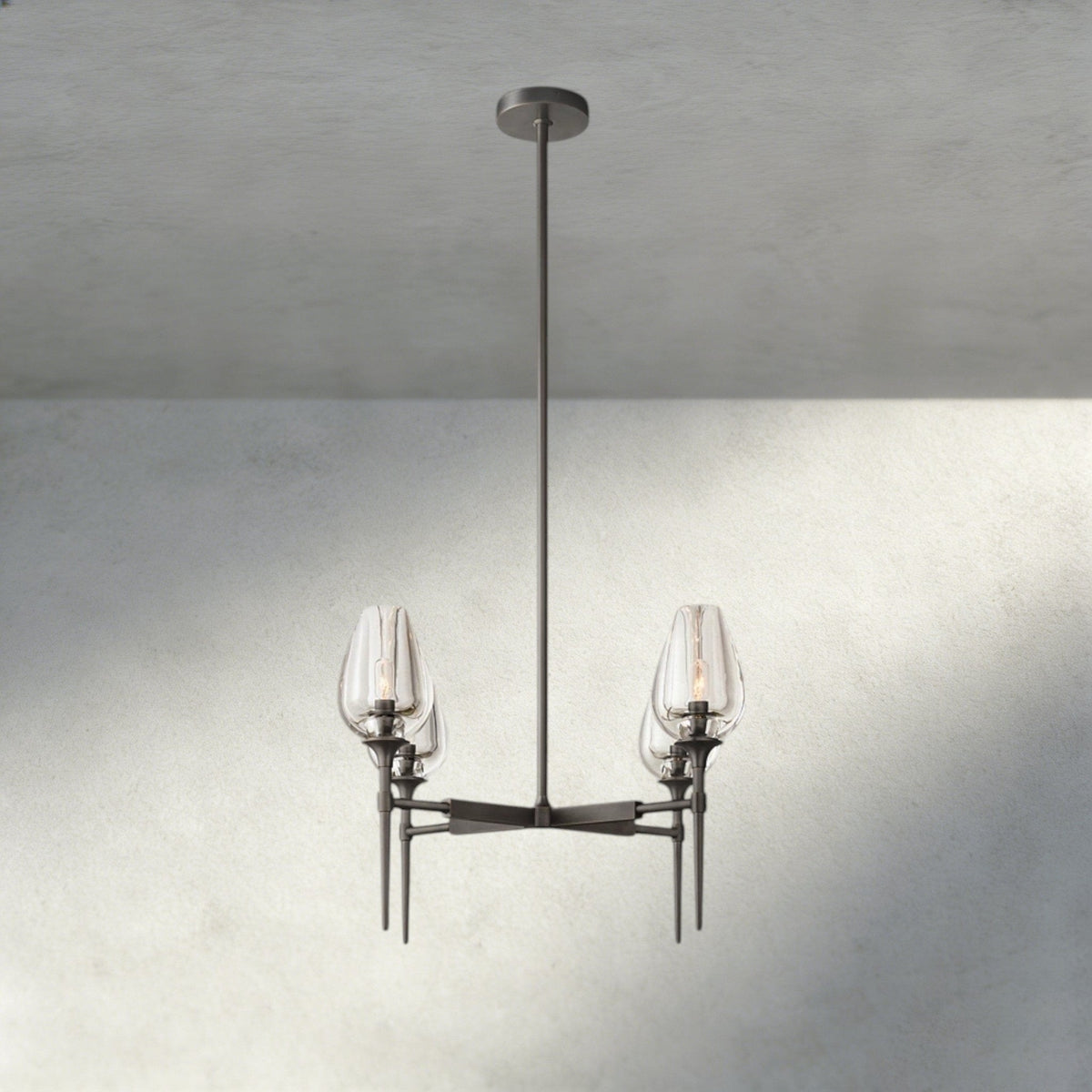 TULIP ROUND CHANDELIER 27", 42", 54" - cyranlighting