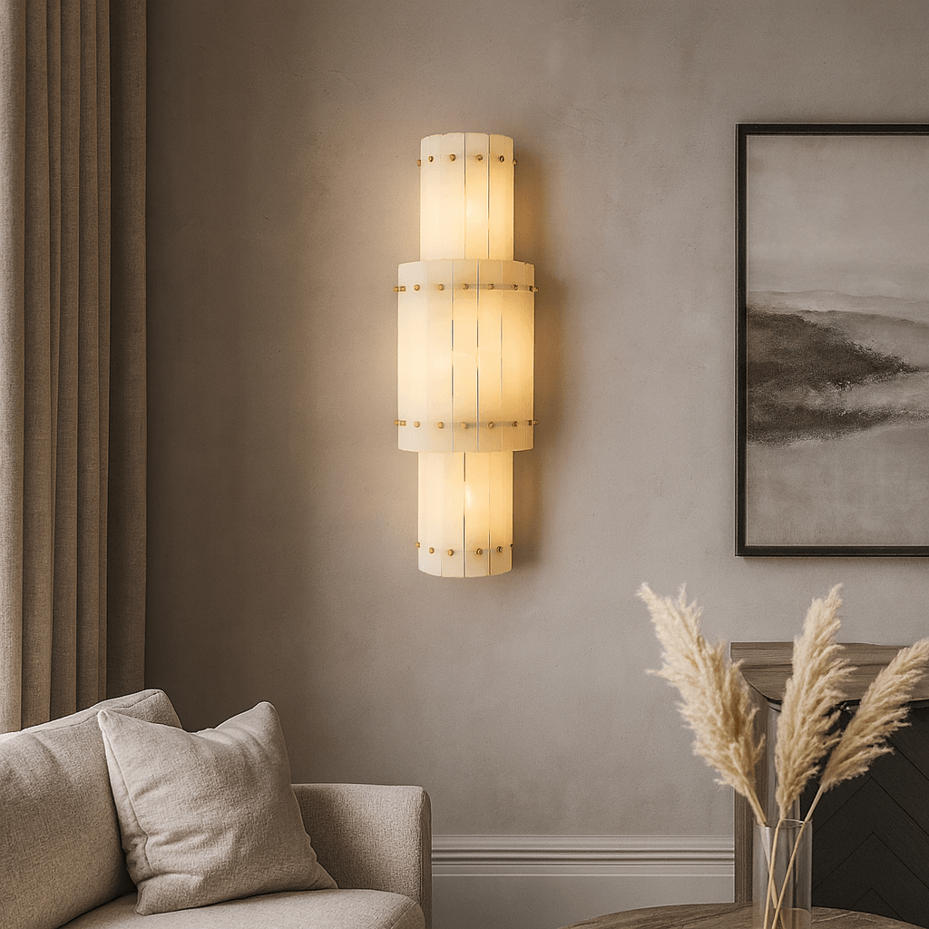 Valmont Marble Wall Sconce - cyranlighting