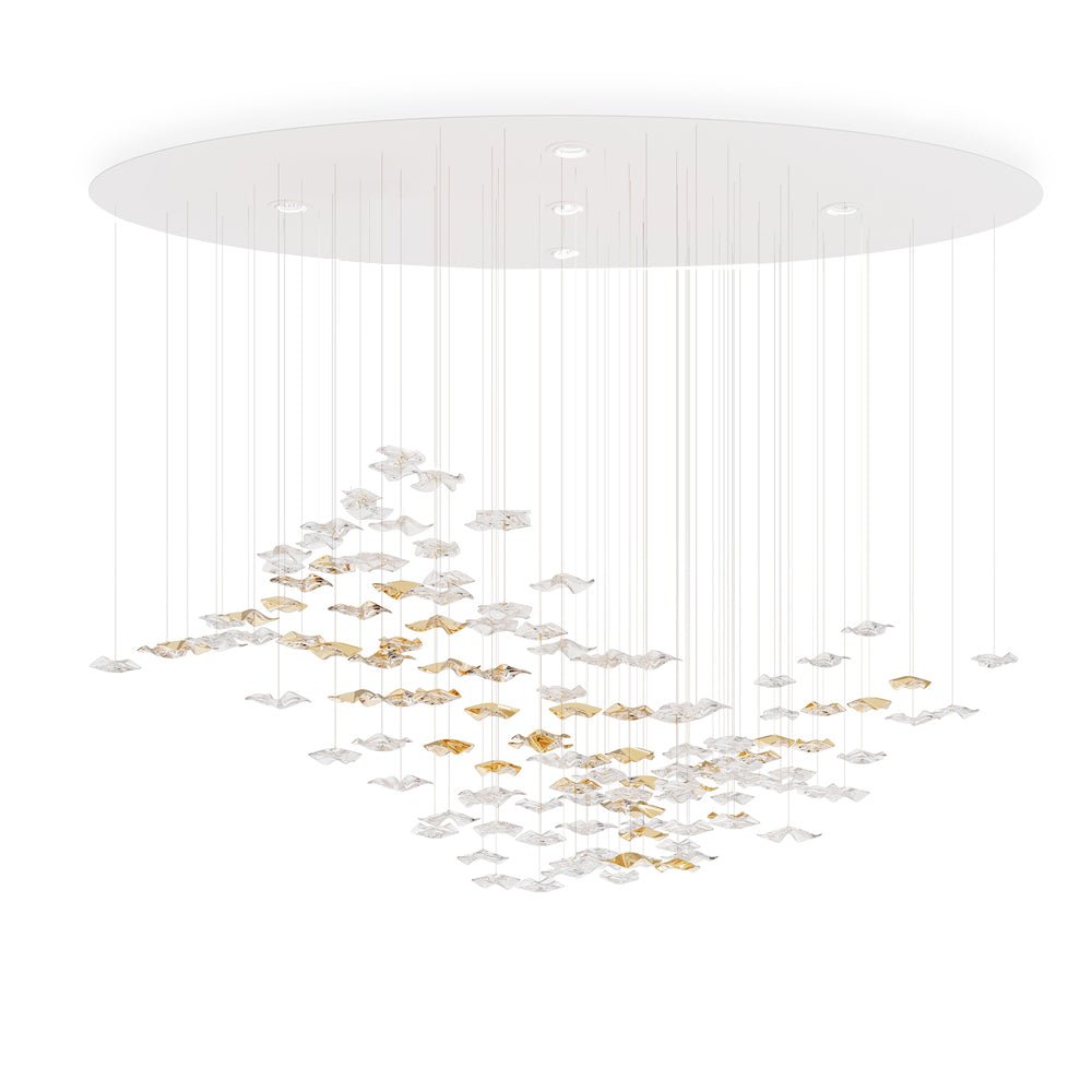 Veloria Fluid Chandelier - cyranlamps
