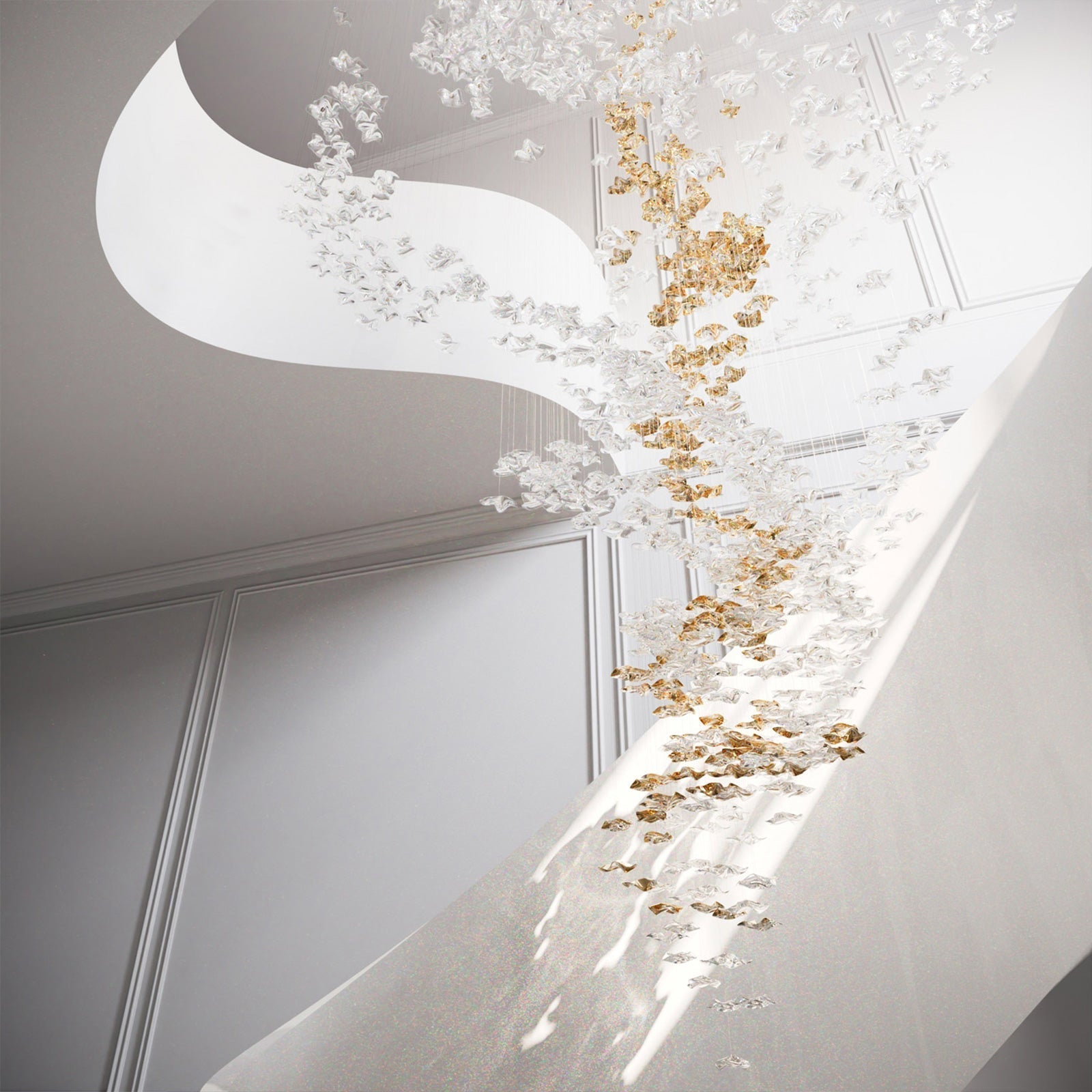 Veloria Fluid Chandelier - cyranlamps