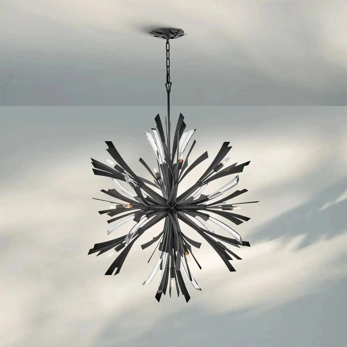 Vida Large Orb Chandelier - cyranlamps