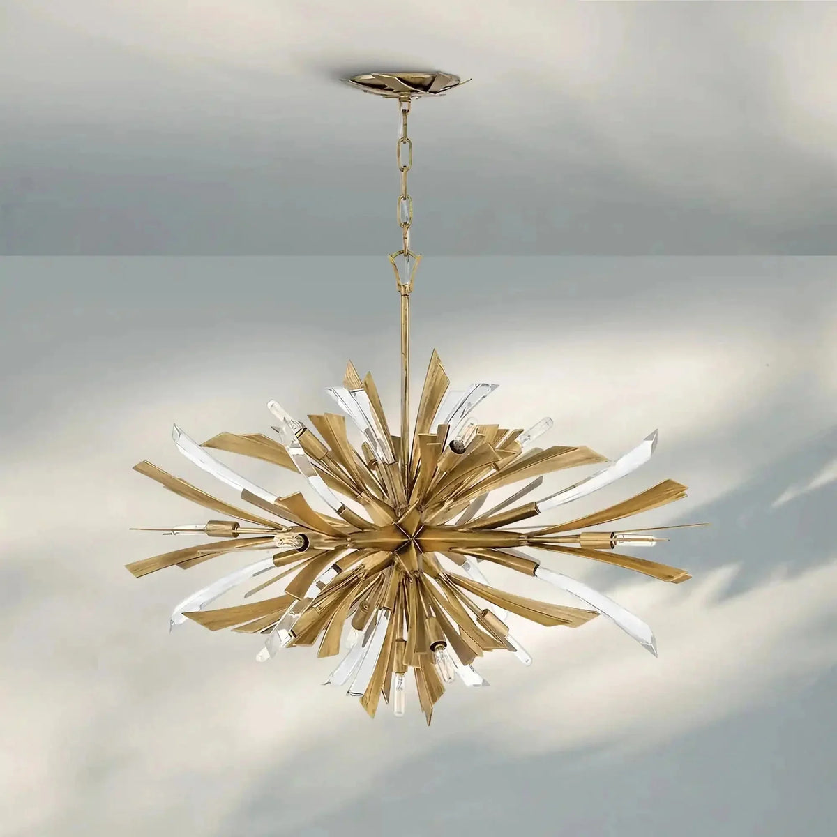 Vida Large Single Tier Chandelier - cyranlamps