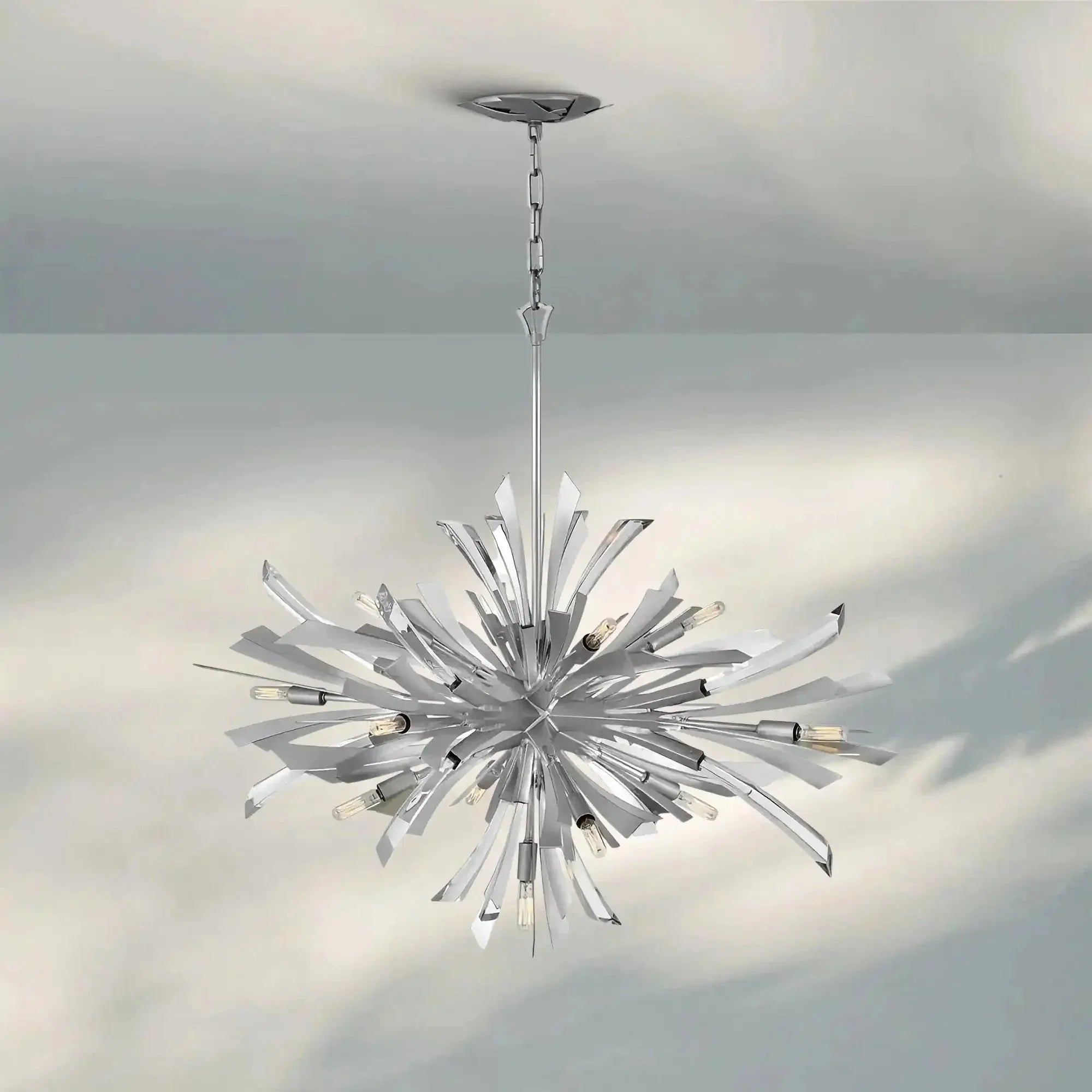 Vida Large Single Tier Chandelier - cyranlamps