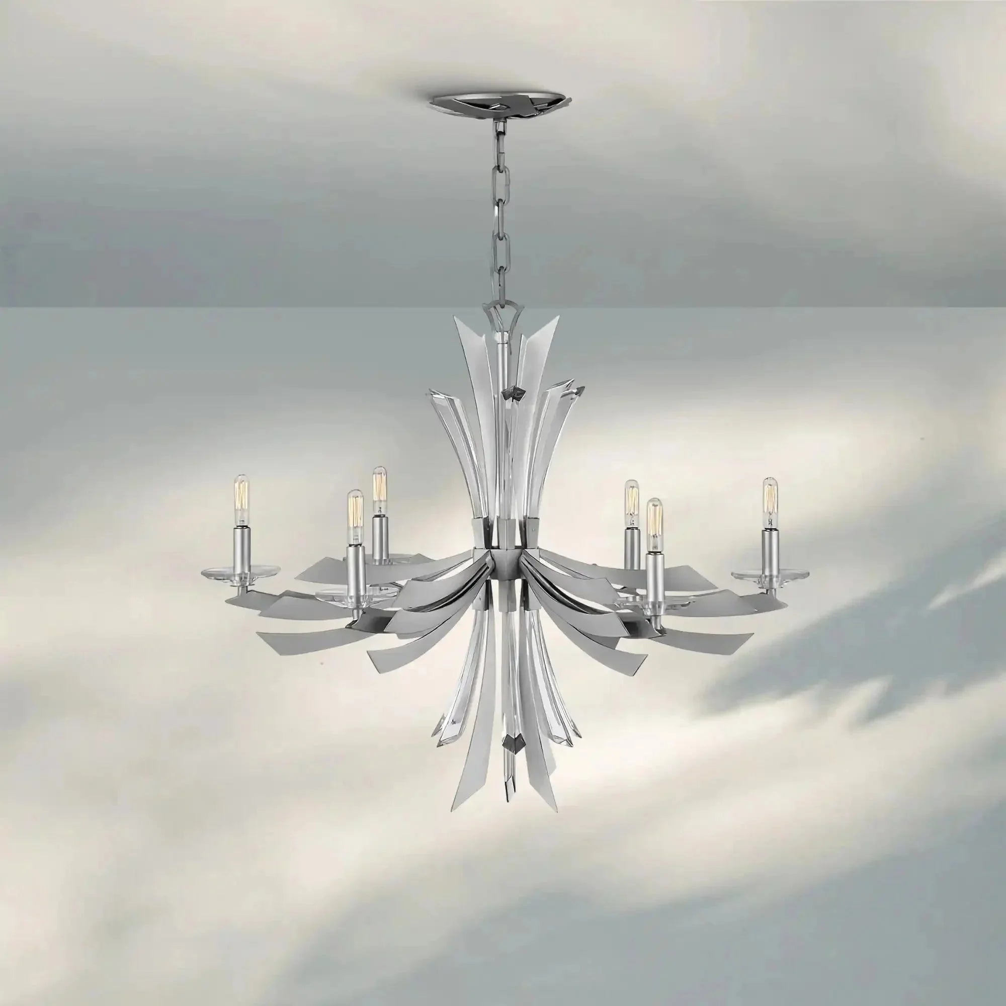 Vida Medium Single Tier Chandelier - cyranlamps