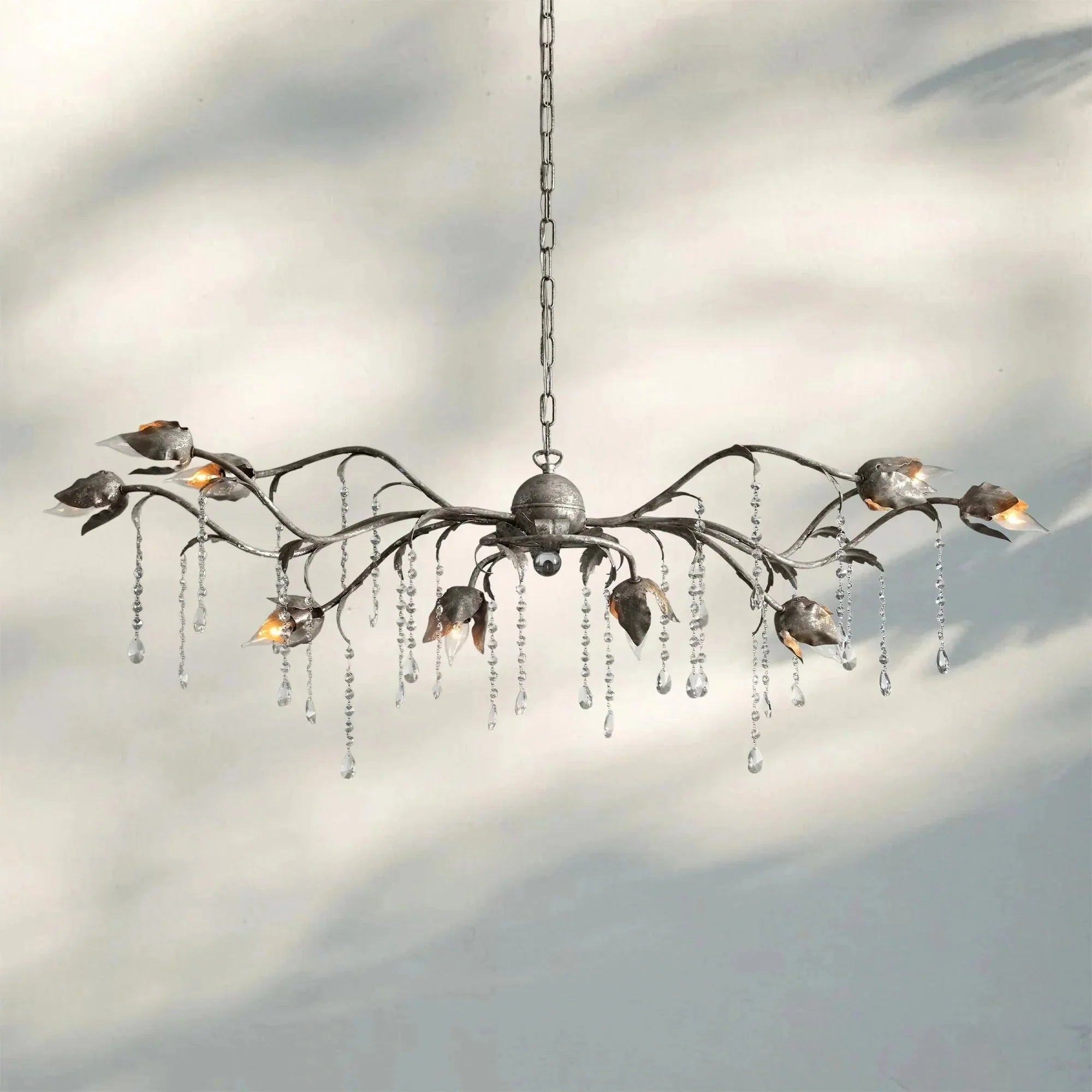 Viticcia Rectangular Chandelier 52" 61" 71" - cyranlamps