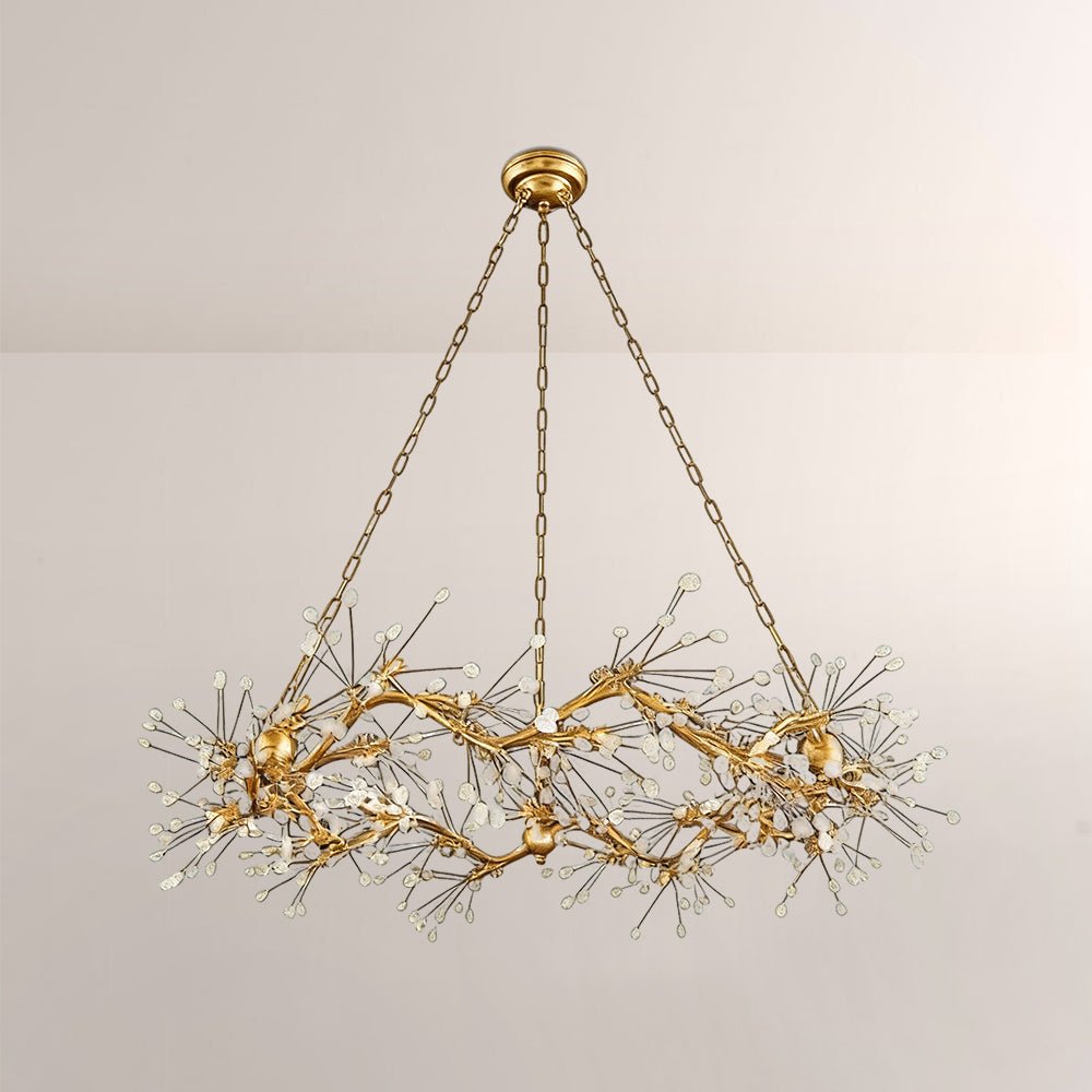Waving Twelve - Light Quartz Chandelier - Cyran Lamps
