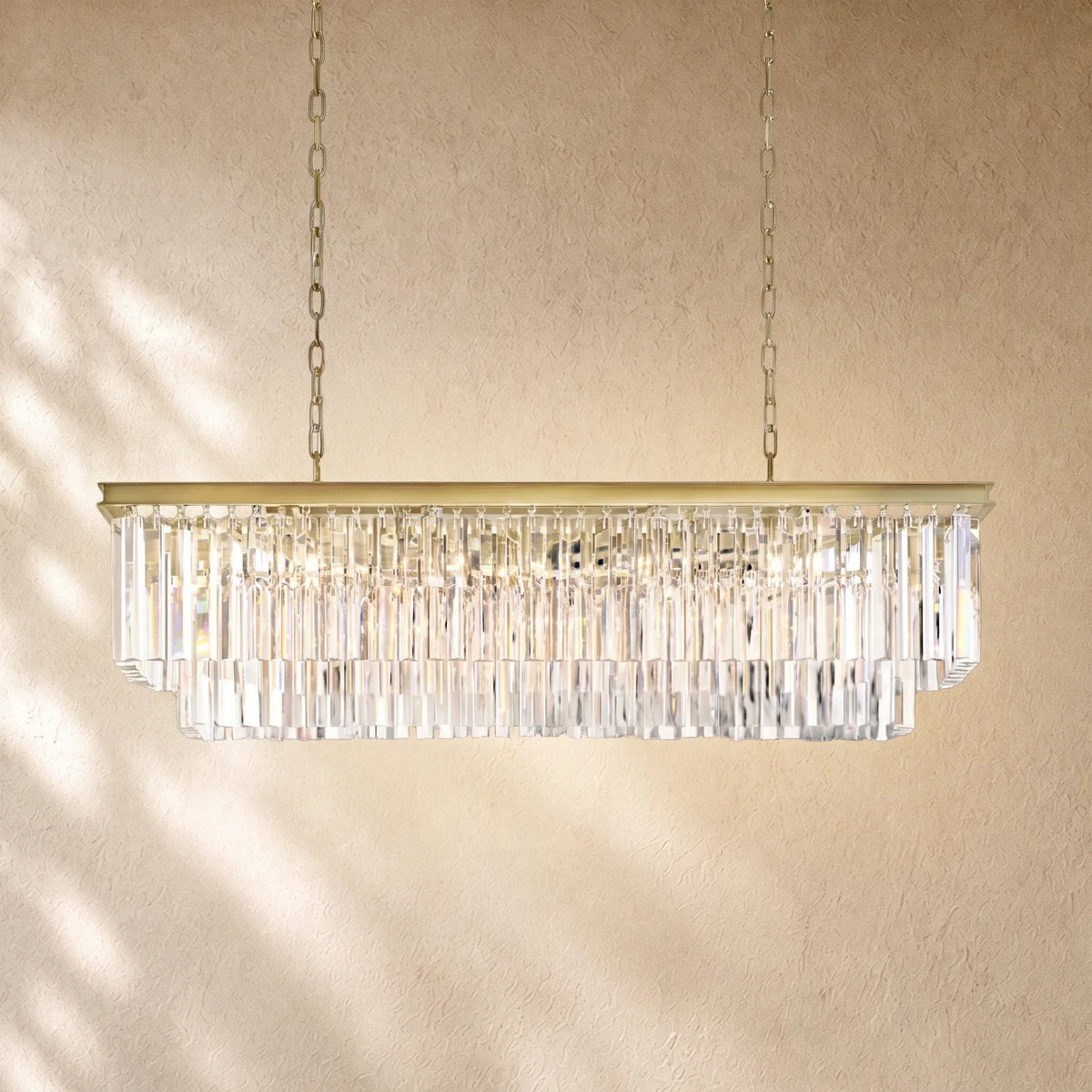 1920s Rectangular Chandelier 40" 49" 59"