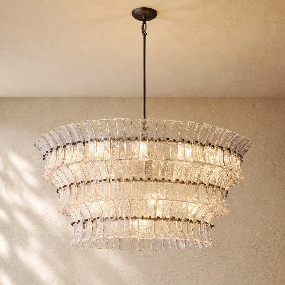 Romanion Glass Round Chandelier