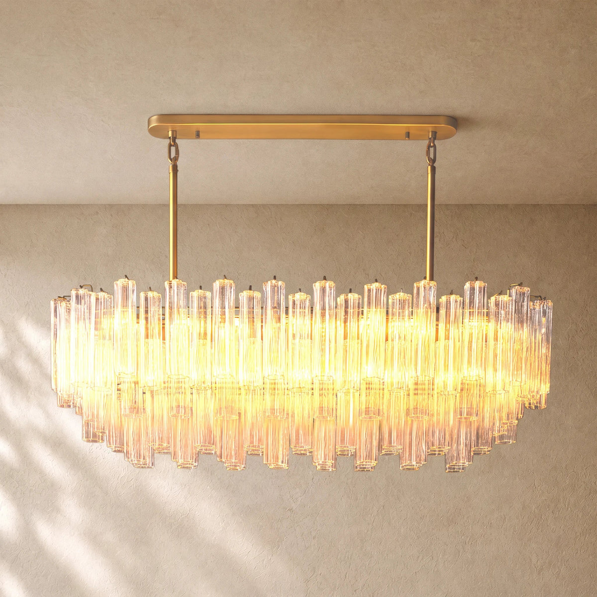 Tronchy Glass Linear Chandelier
